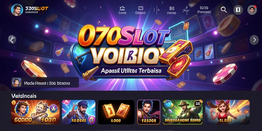 Tampilan utama 070SLOT dengan antarmuka yang user-friendly.