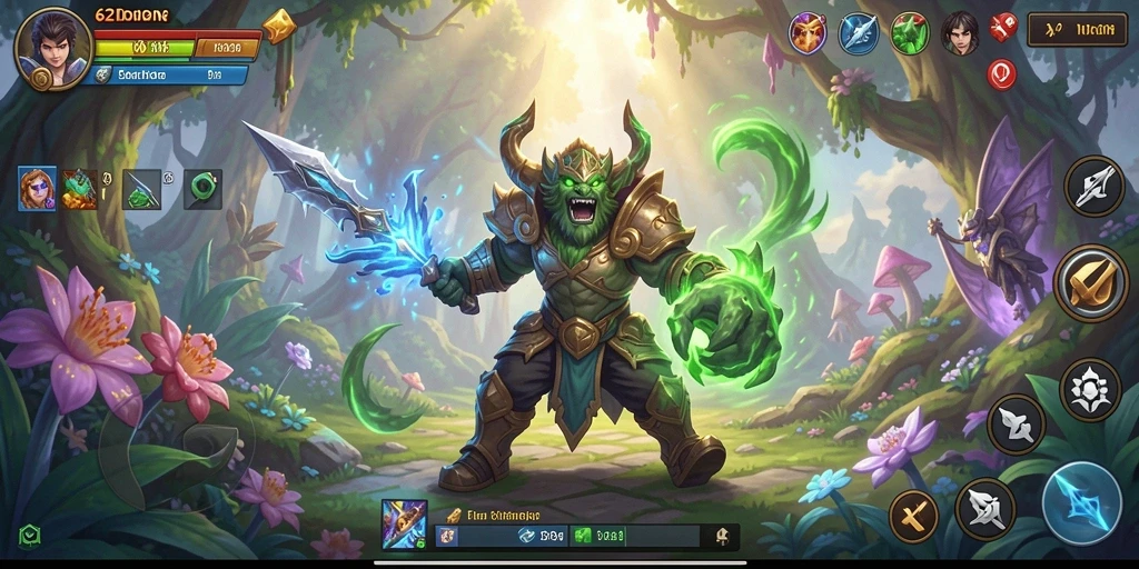Tampilan gameplay seru dalam dunia petualangan yang menakjubkan.
