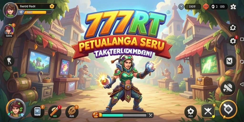 Screenshot utama 777RT yang menunjukkan aksi gameplay Arcade yang seru.
