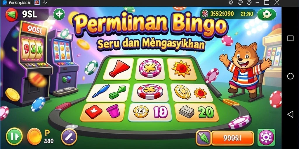 Screenshot gameplay 9SL menampilkan keseruan permainan Bingo.
