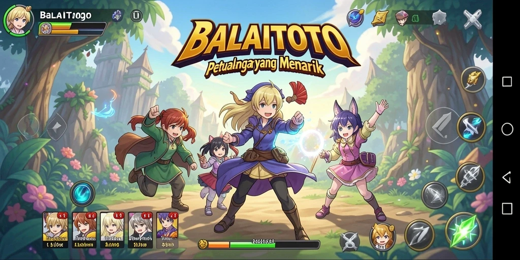 Tampilan aksi seru dalam BALAITOTO saat bertempur melawan musuh.