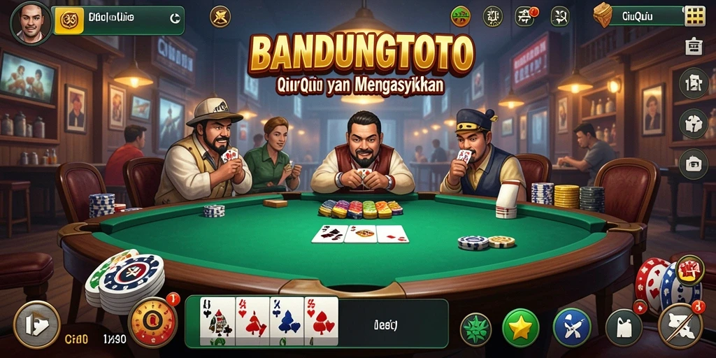 Tampilan gameplay QiuQiu yang seru dan mengasyikkan.