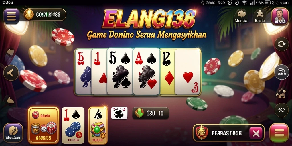 Gameplay seru dan menyenangkan dari ELANG138 saat bermain Domino.
