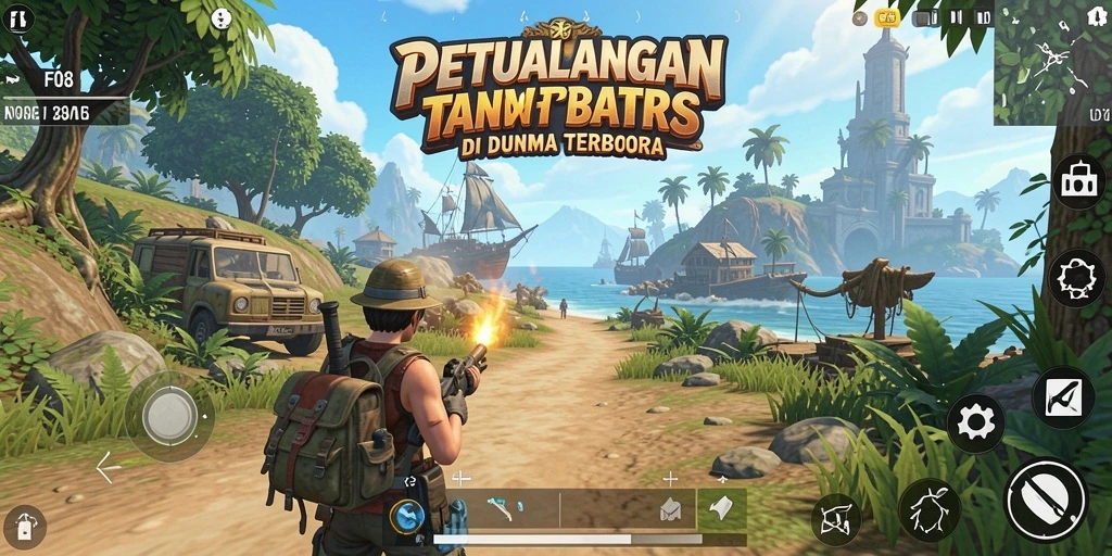 Gameplay menarik di dunia terbuka F08 dengan eksplorasi penuh aksi.