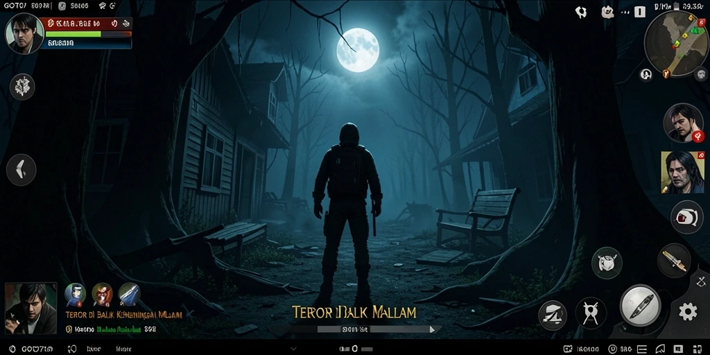 Tampilan gameplay GOTO77 yang menegangkan di malam hari.