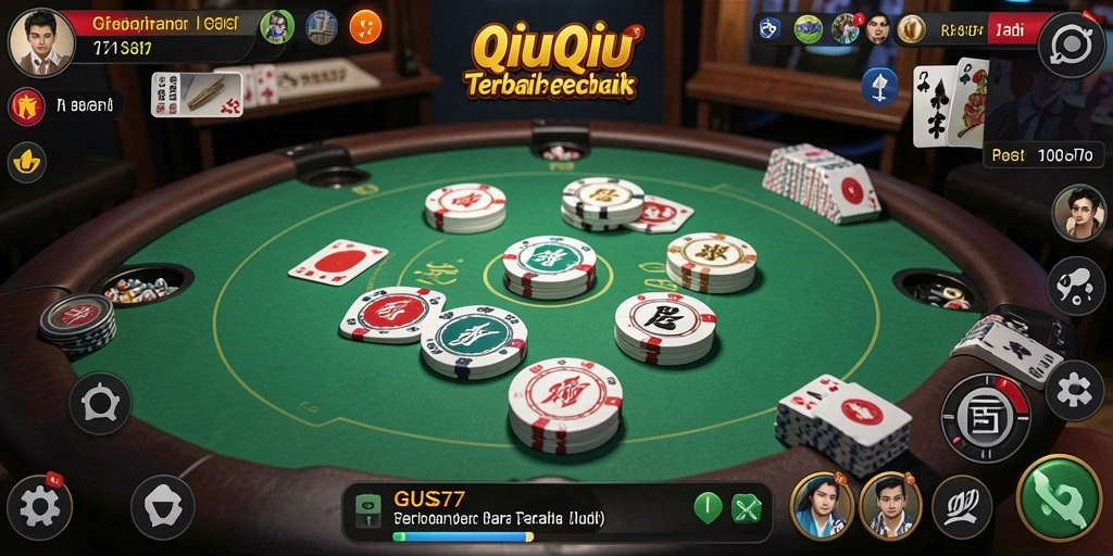 Tampilan gameplay QiuQiu yang seru dan menarik di GUS77.