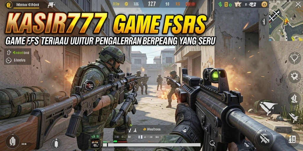 Tampilan aksi seru dari KASIR777 saat dalam pertempuran FPS.