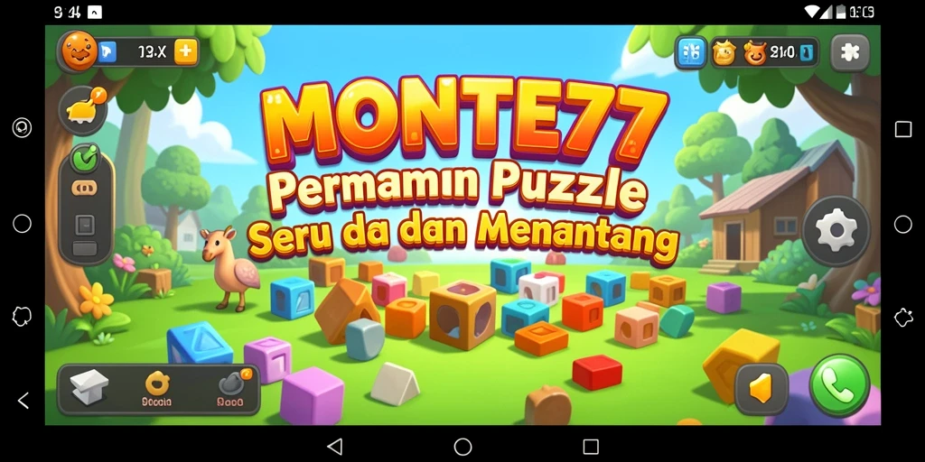Screenshot MONTE77 menunjukkan gameplay Puzzle yang seru dan menantang.