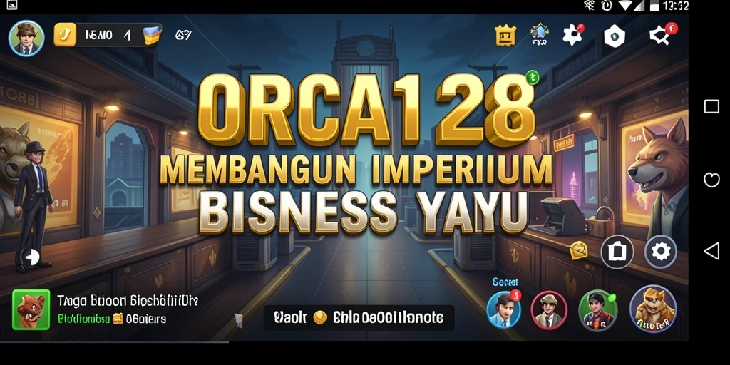 Tampilan gameplay ORCA128 yang menarik dan menantang dalam bisnis Tycoon.