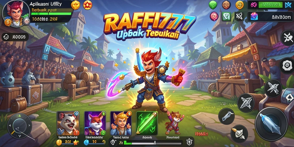 Screenshot utama RAFFI777 menampilkan antarmuka aplikasi Utility yang intuitif.
