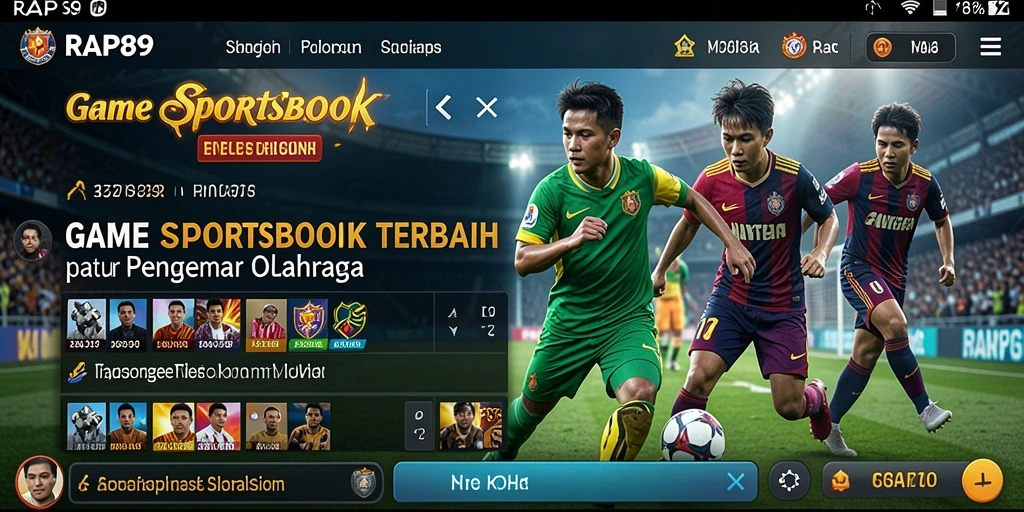 Screenshot utama RAP89 menampilkan gameplay seru dalam taruhan olahraga.