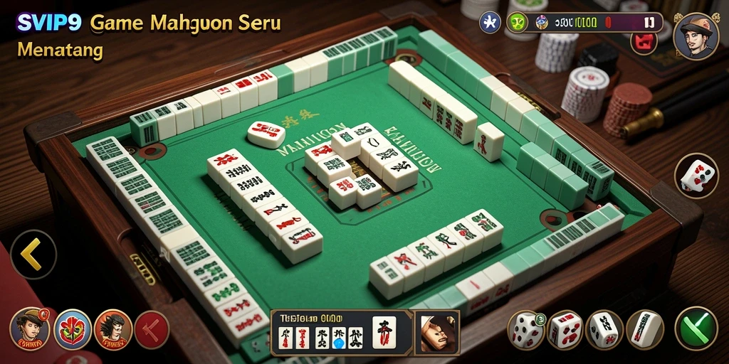 Tampilan menarik dari gameplay Mahjong di SVIP9.