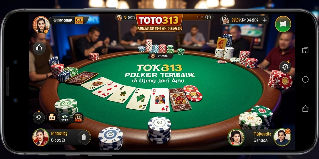 Screenshot utama TOTO313 menampilkan gameplay Poker yang seru dan menarik.