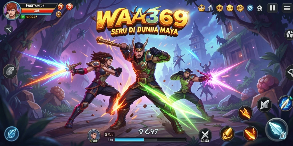 Tampilan gameplay WA369 yang memukau dengan serangan dinamis dan karakter beragam.